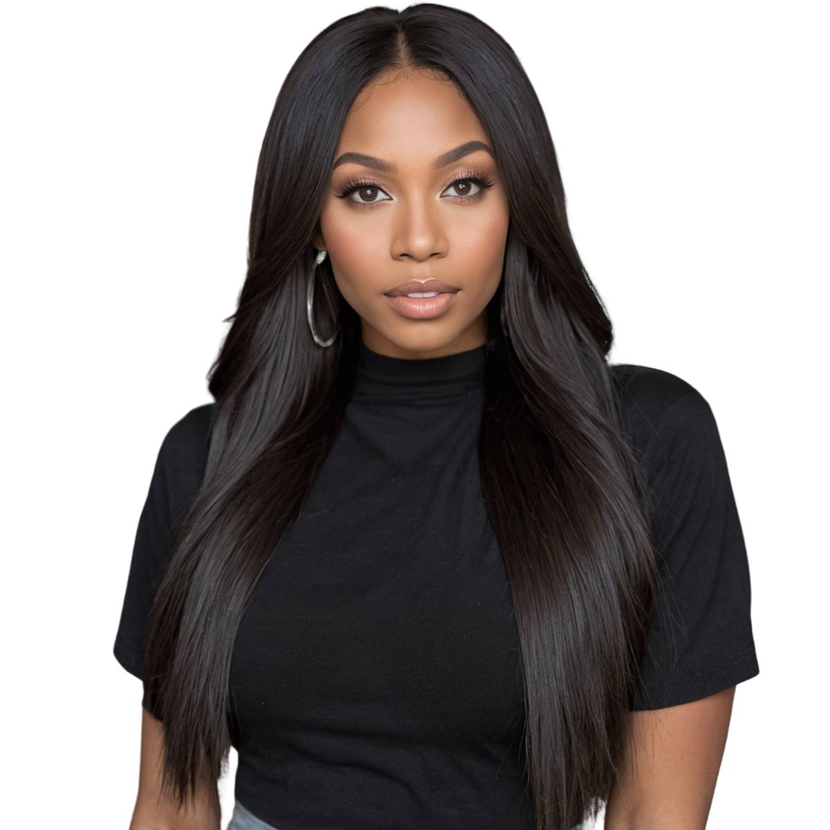 Straight V Part 100% Human Hair Wig - Private Label