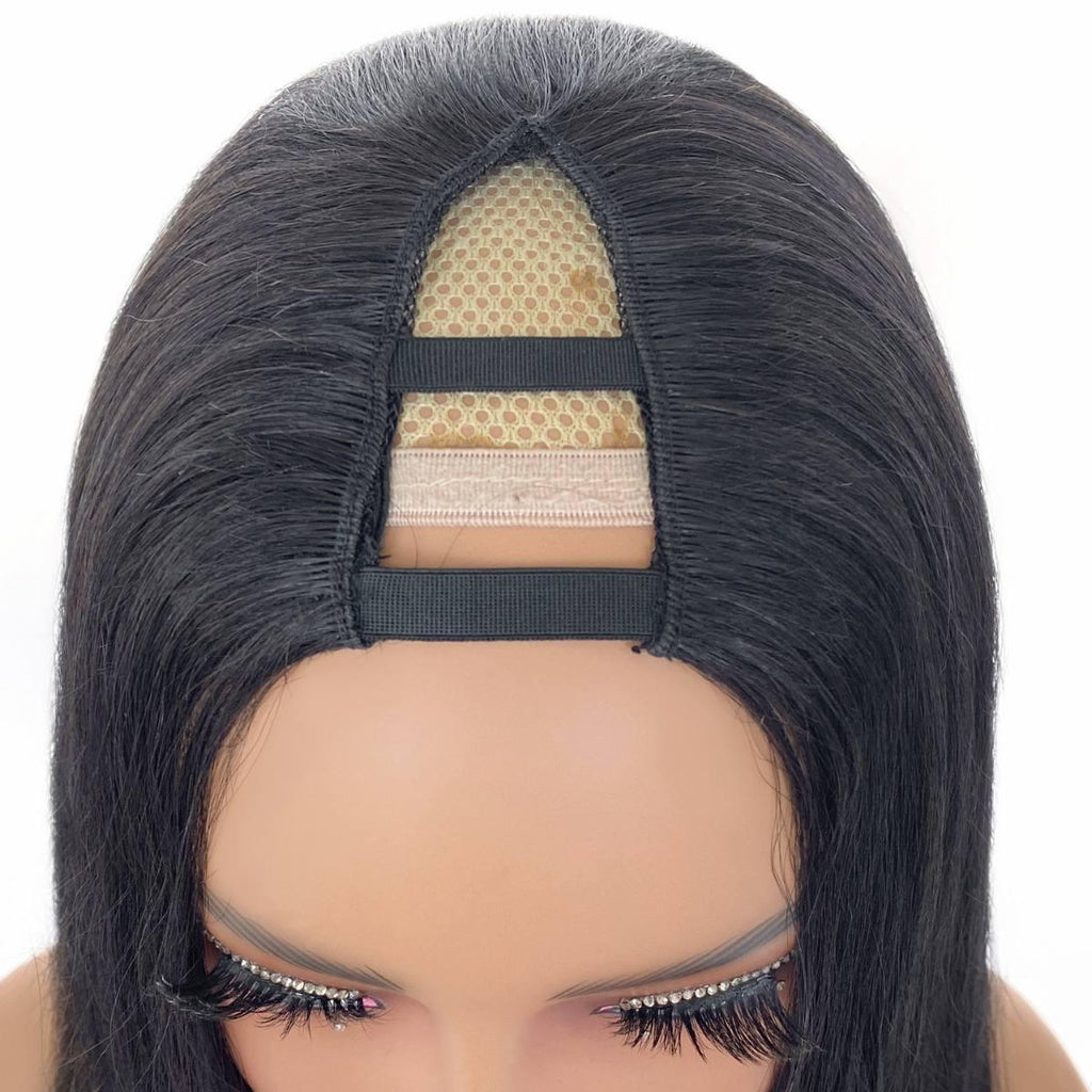 Straight V Part 100% Human Hair Wig - Private Label