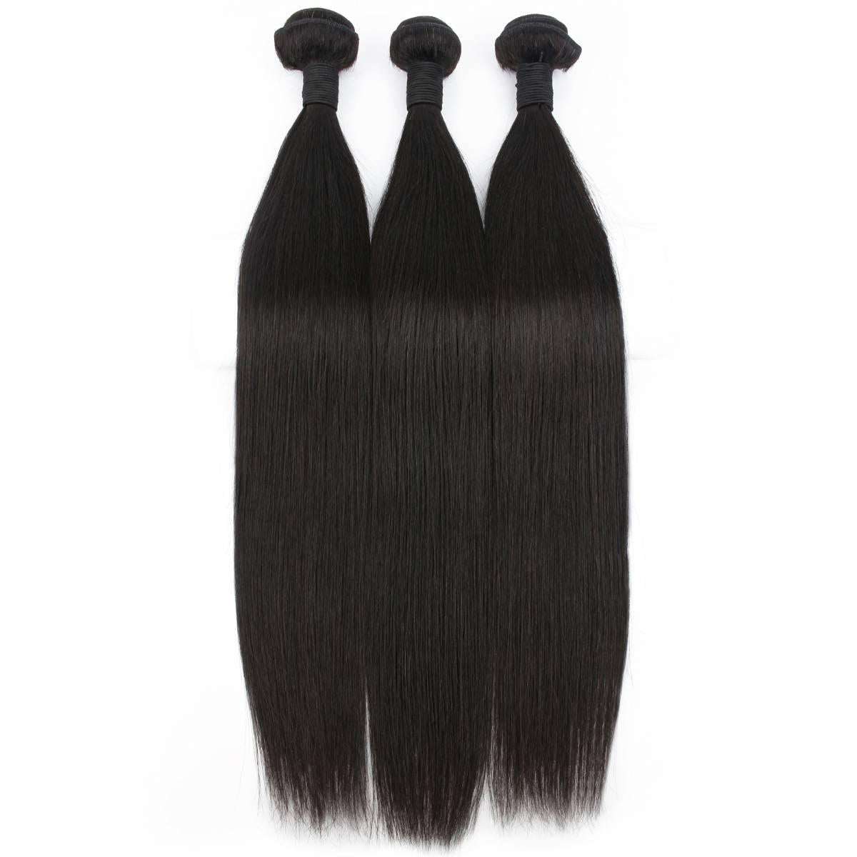 Malaysian Straight 100% Human Hair Bundle Deals - Private Label