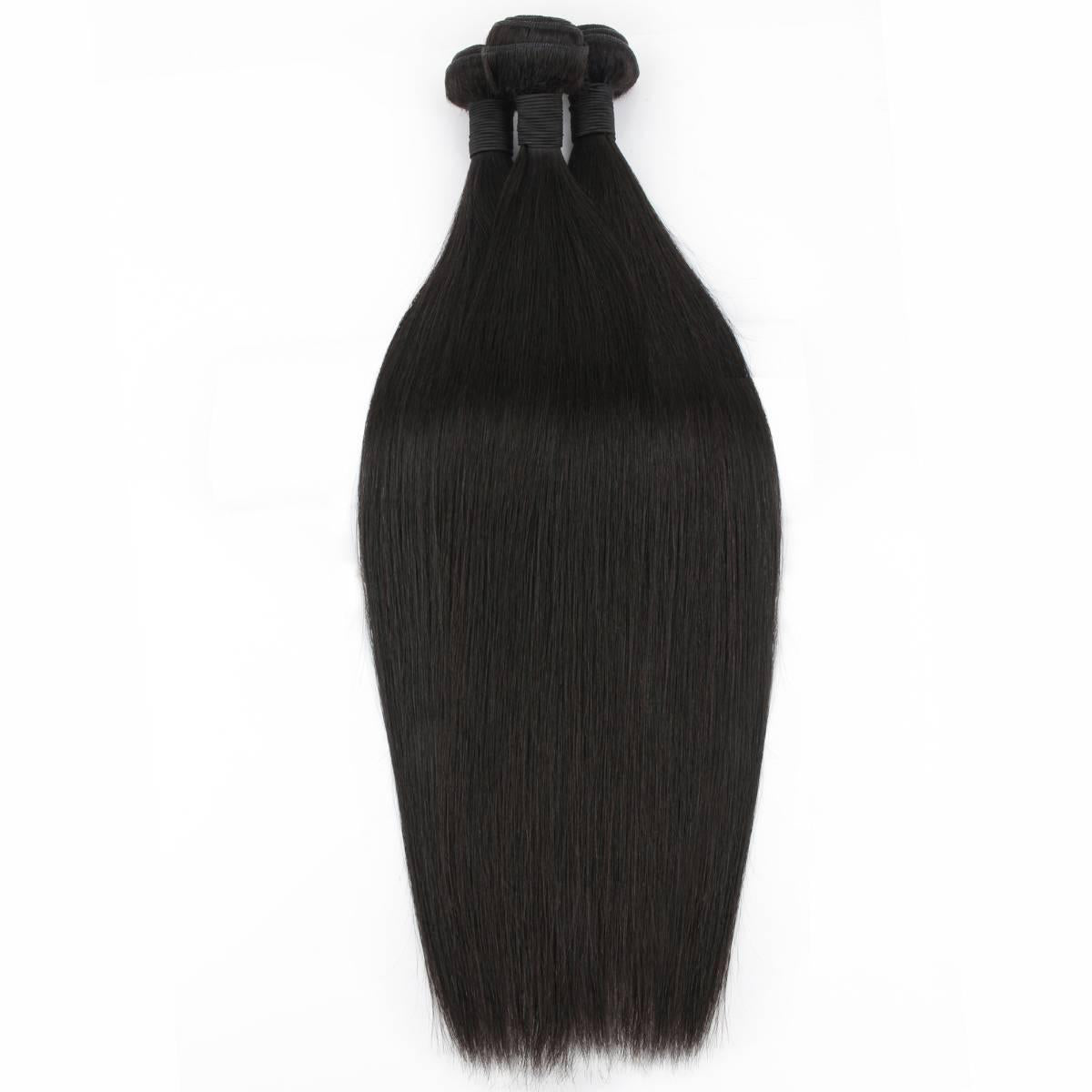 Malaysian Straight 100% Human Hair Bundle Deals - Private Label