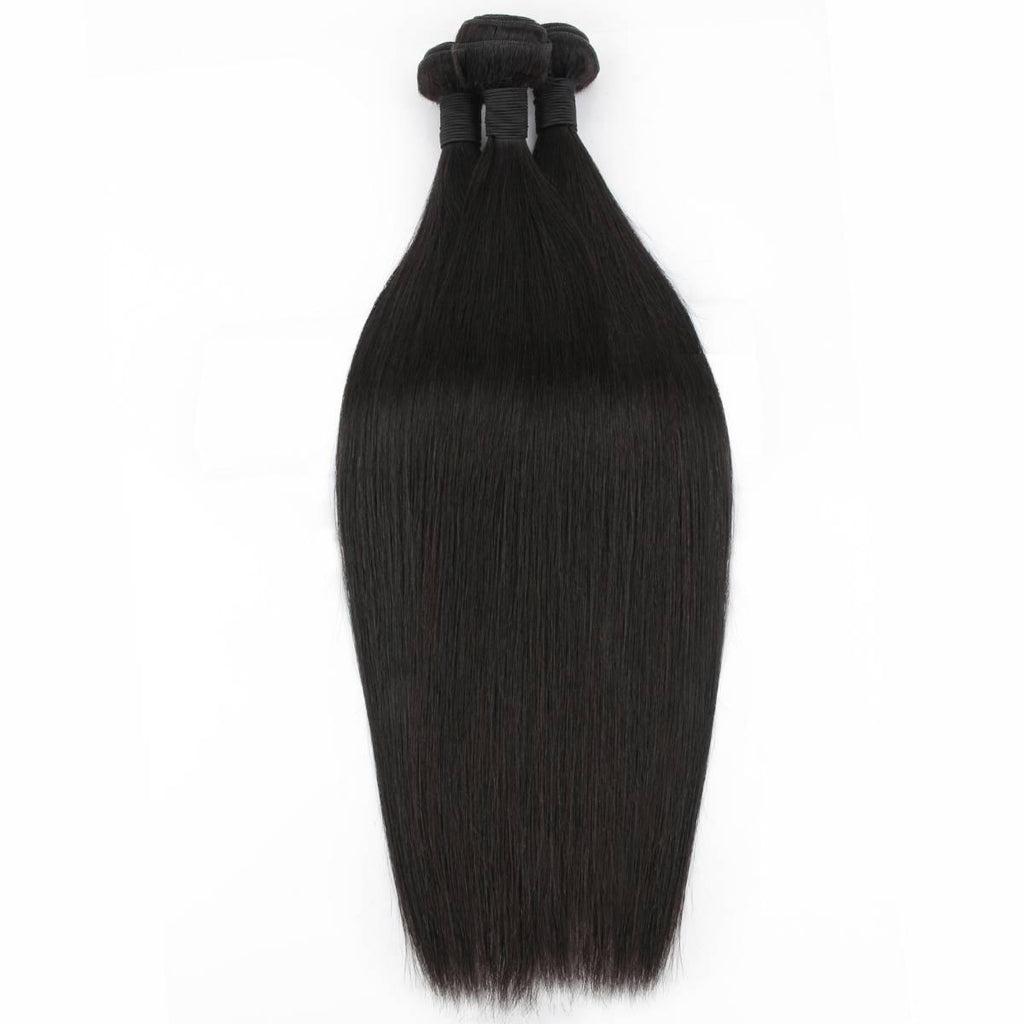 Malaysian Straight 100% Human Hair Bundle Deals - Private Label