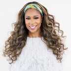 Raw Wavy Highlight Human Hair Headband Wig - Private Label