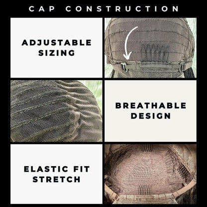  cap construction- adjustable sizing- breathable design - elastic fit stretch