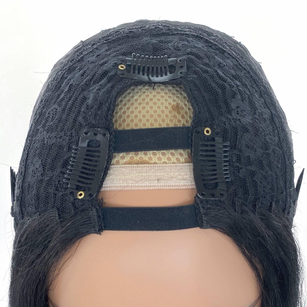Yaki Straight V Part 100% Human Hair Wig - Private Label