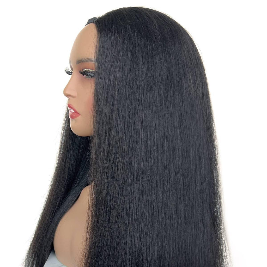 Yaki Straight V Part 100% Human Hair Wig - Private Label