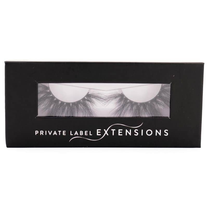 January 25mm mink lash in private label case