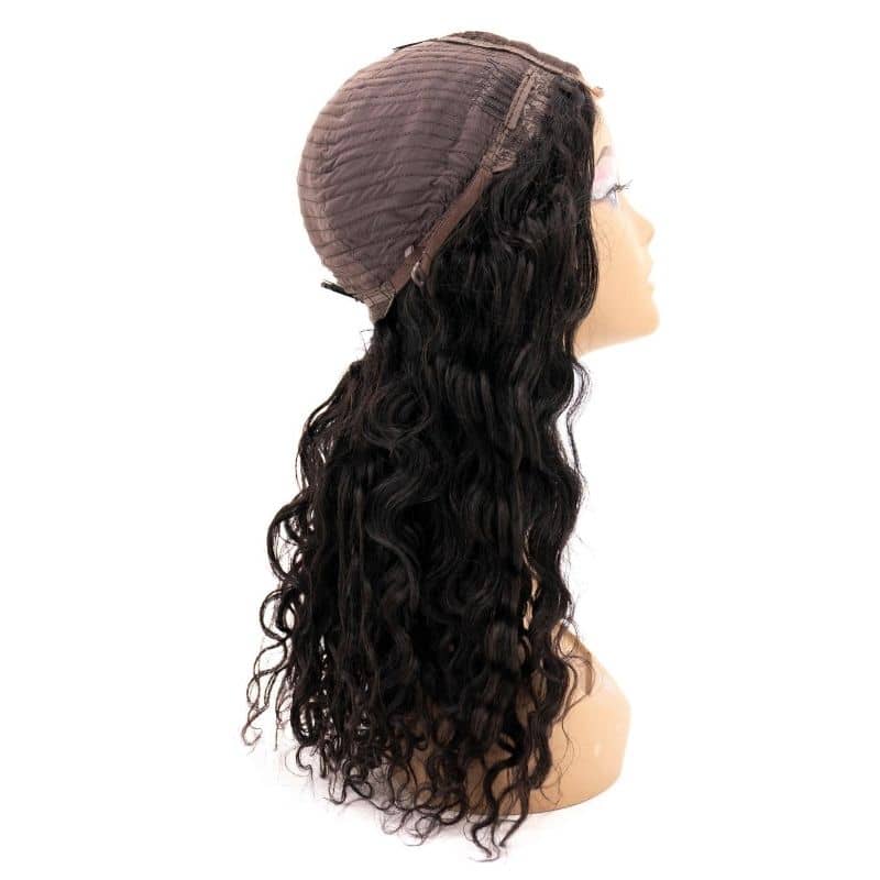 Beach Wave 4x4 Transparent Lace 100% Human Hair Closure Wig - Private Label