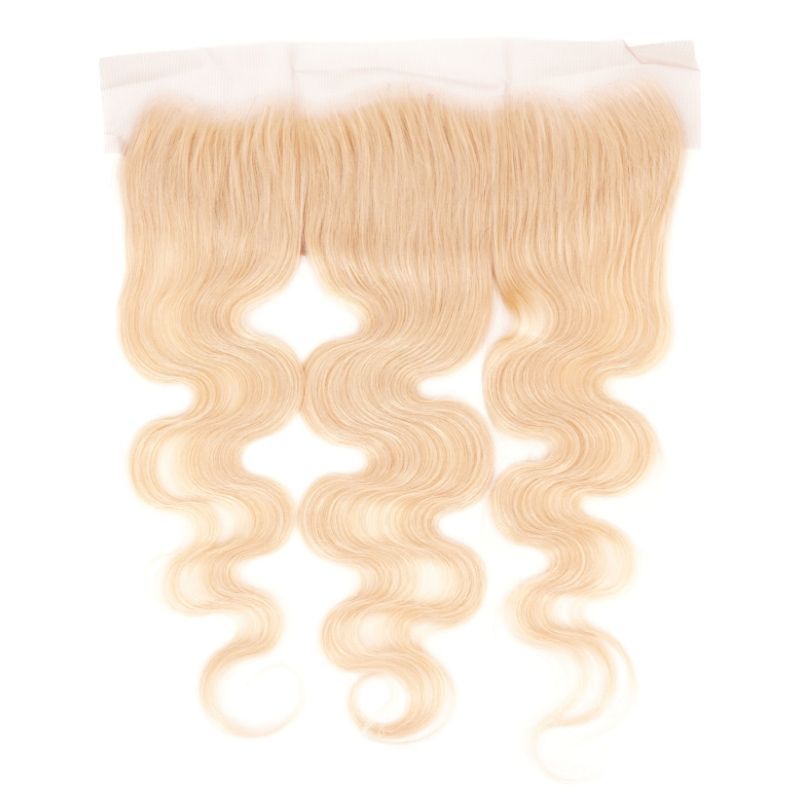 Blonde Body Wave 13x4 Transparent Lace Human Hair Frontal - Private Label