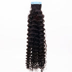 Afro Kinky Curly 100% Human Hair Tape In Extensions - Private Label