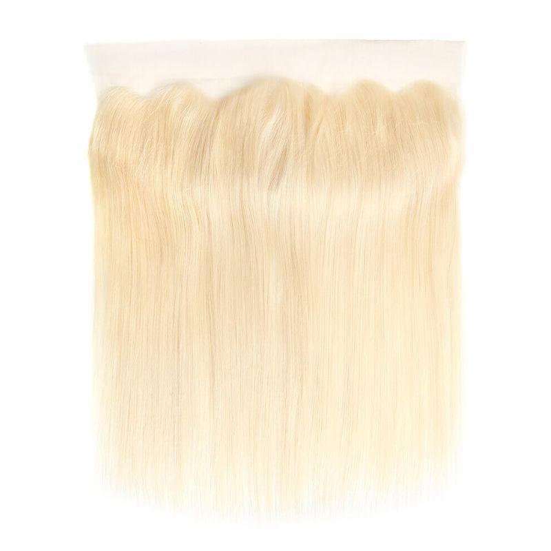 Blonde Straight 13x4 Transparent Lace Human Hair Frontal - Private Label
