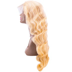 Blonde Body Wave 13x4 Transparent Lace Front Human Hair Wig - Private Label