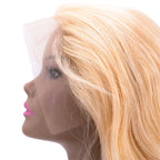 Blonde Body Wave 13x4 Transparent Lace Front Human Hair Wig - Private Label