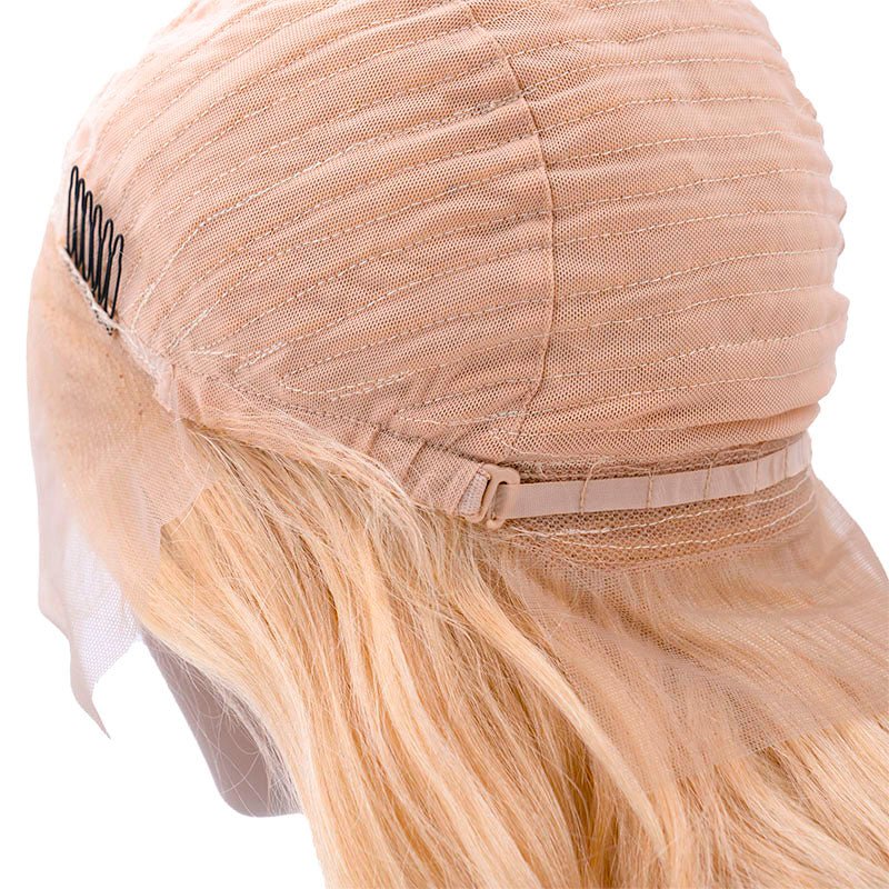Blonde Body Wave 13x4 Transparent Lace Front Human Hair Wig - Private Label