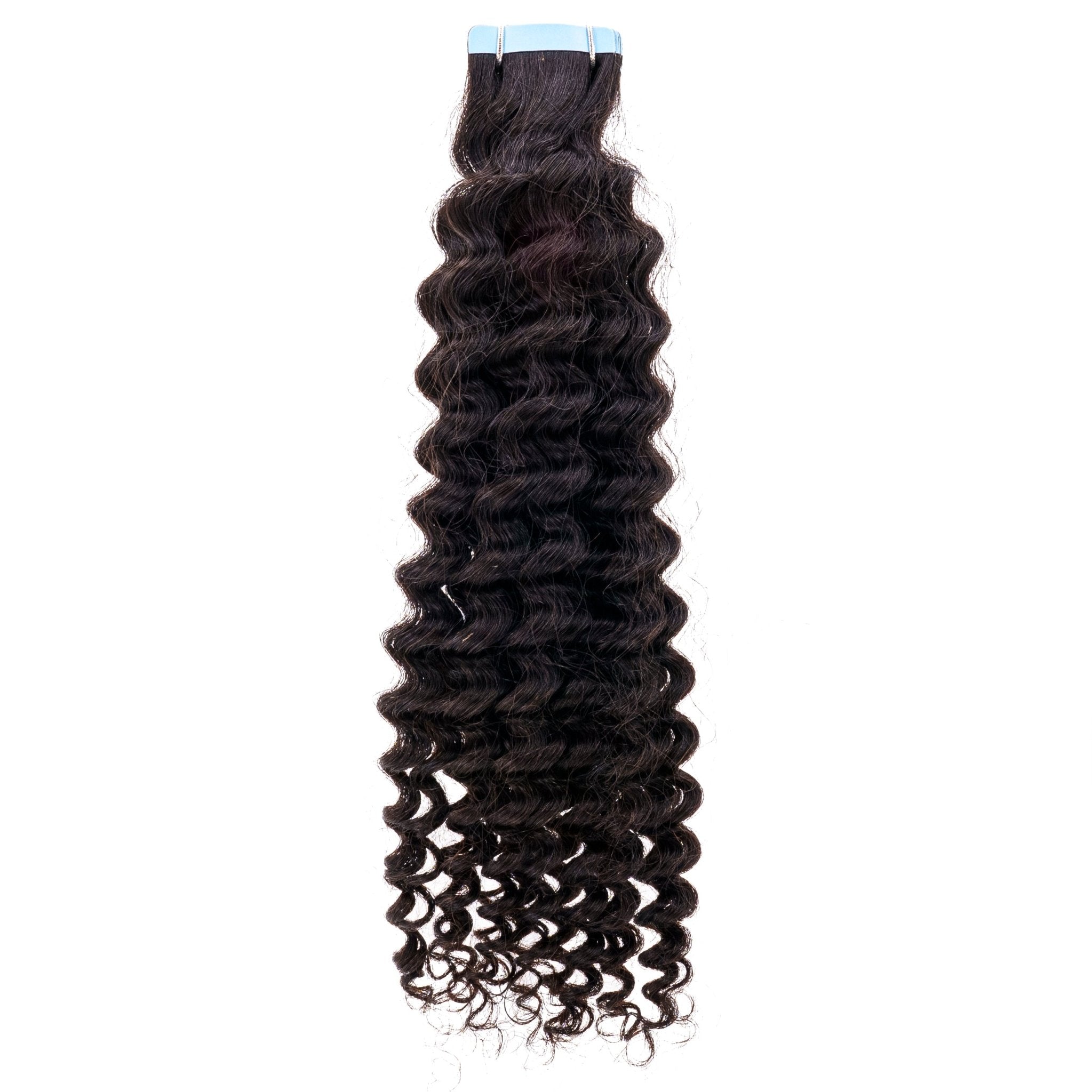 Kinky Curly 100% Human Hair Tape In Extensions - Private Label