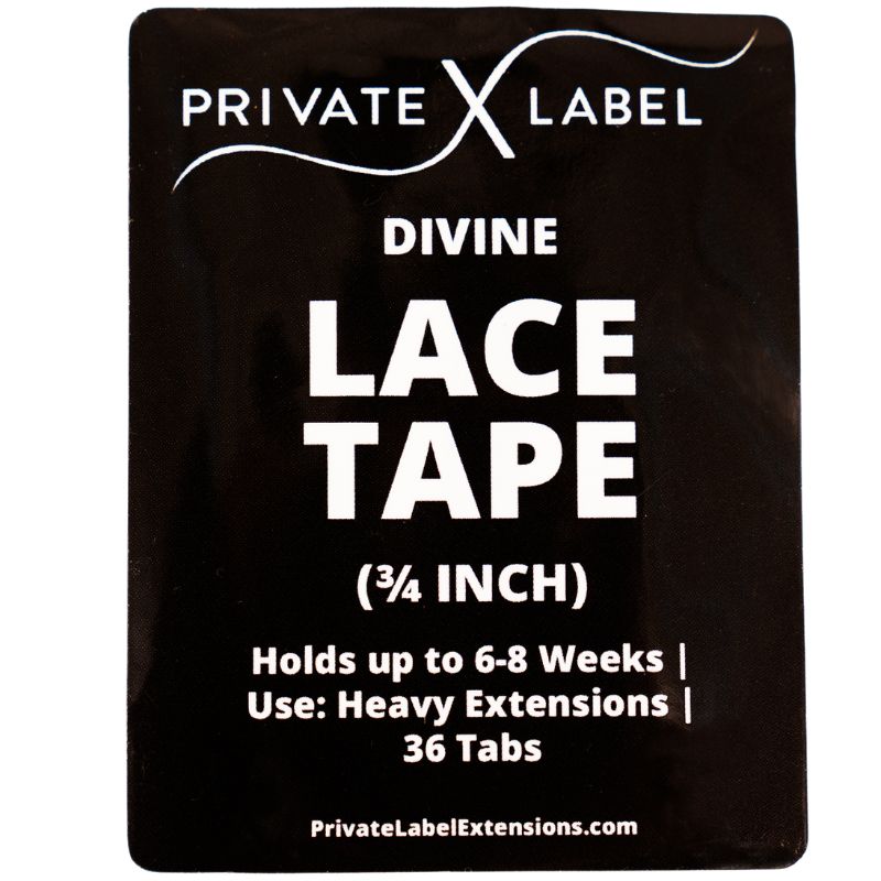 divine lace tape 3/4 inch front of label