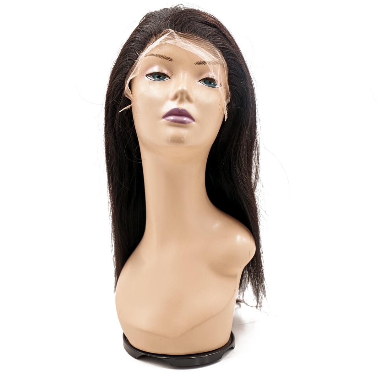 Straight Mono Lace Front PU Medical Wig Hairline