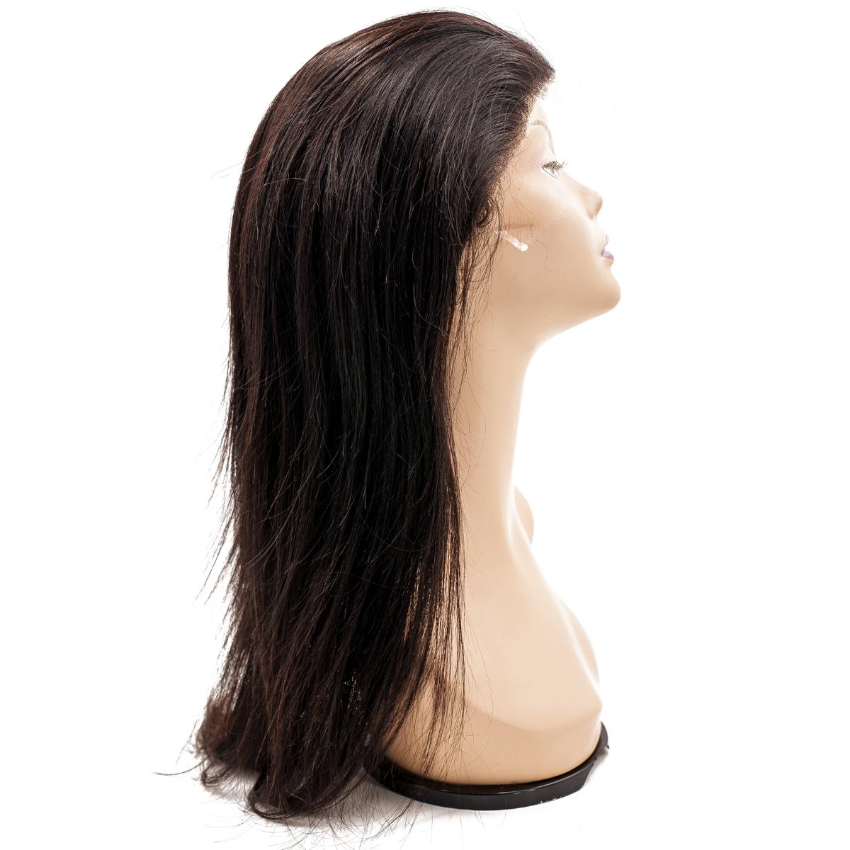 Straight Mono Lace Front PU Medical Wig Hair
