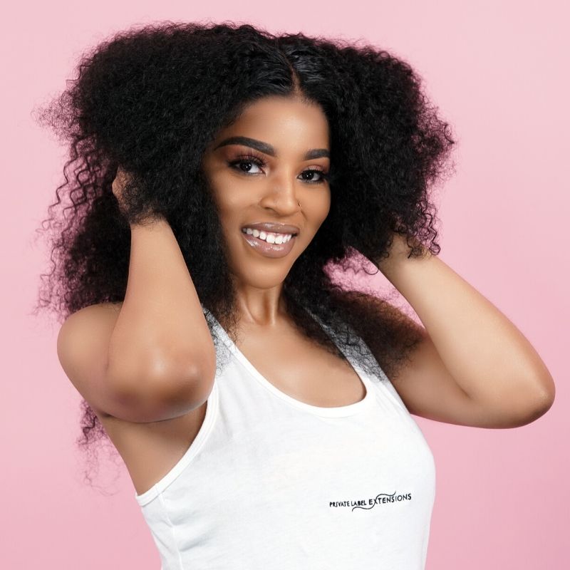 Afro Kinky Curly 100% Human Hair Bundles - Private Label