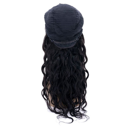 Cap of beach wave u part wig inside