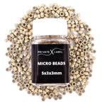 Beige Micro Beads 5x3x3 mm (500 Pieces) - Private Label