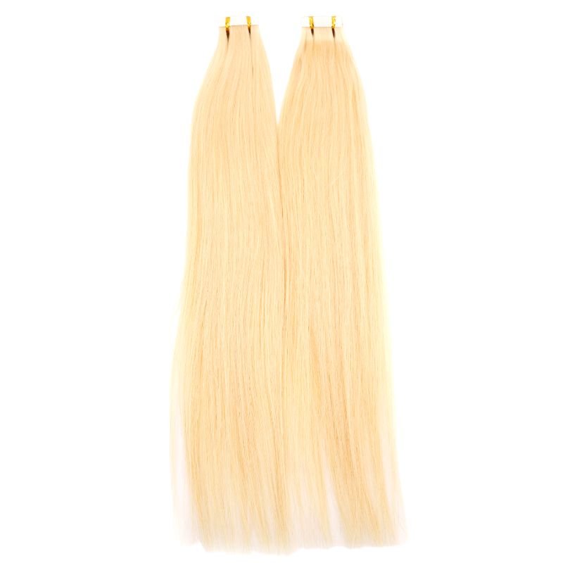 Raw Blonde Straight 100% Human Hair Tape In Extensions - Private Label