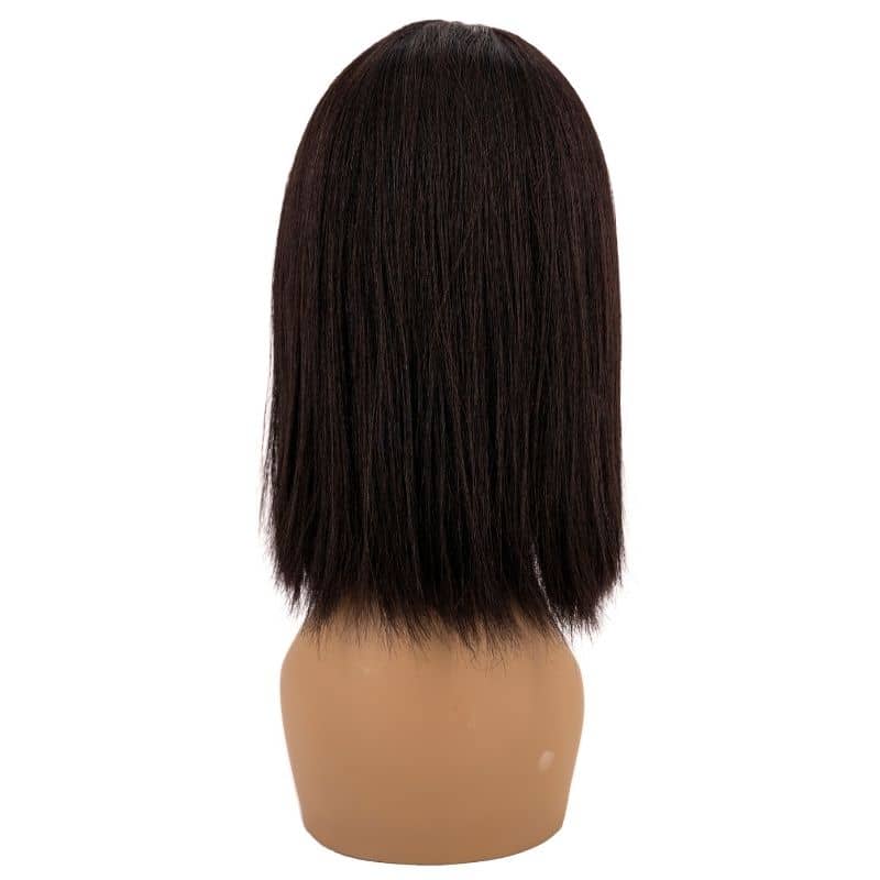 back of bob bang wig