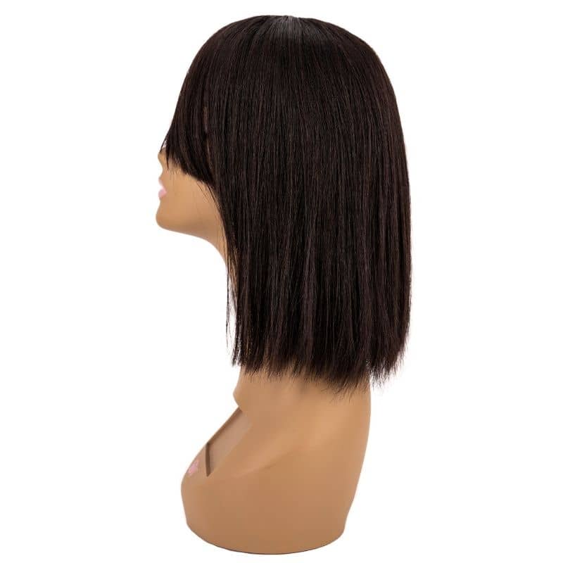 Straight Bang Bob 100% Human Hair Wig - Private Label