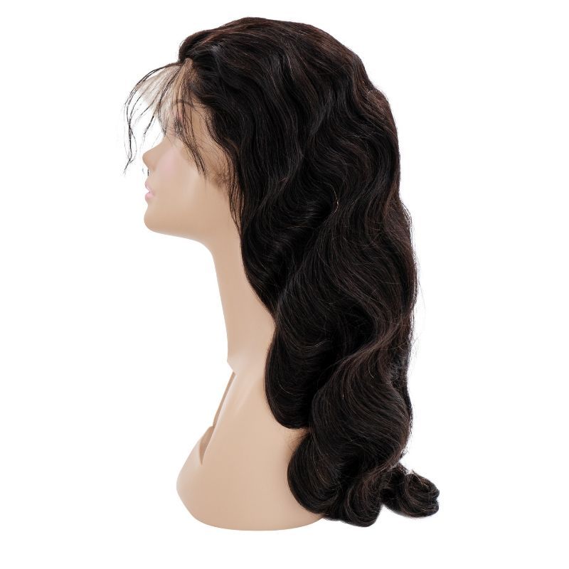 Body wave full lace wig on mannequin 