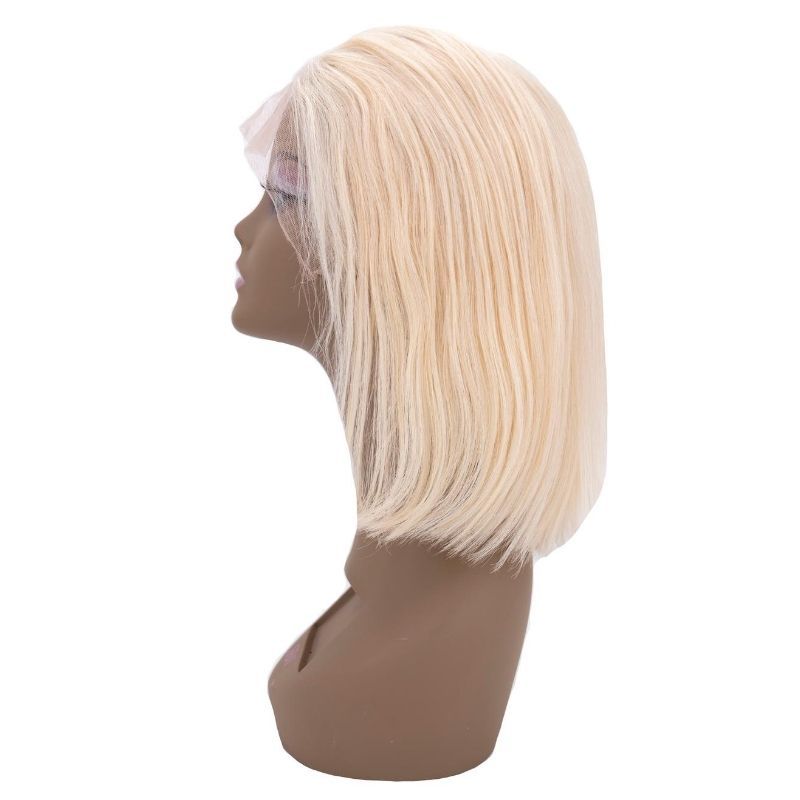 Blonde Straight 4x4 Transparent Lace 100% Human Hair Bob Wig - Private Label