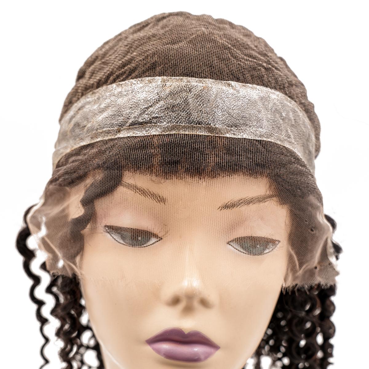 Curly Mono Lace Front PU Medical Wig