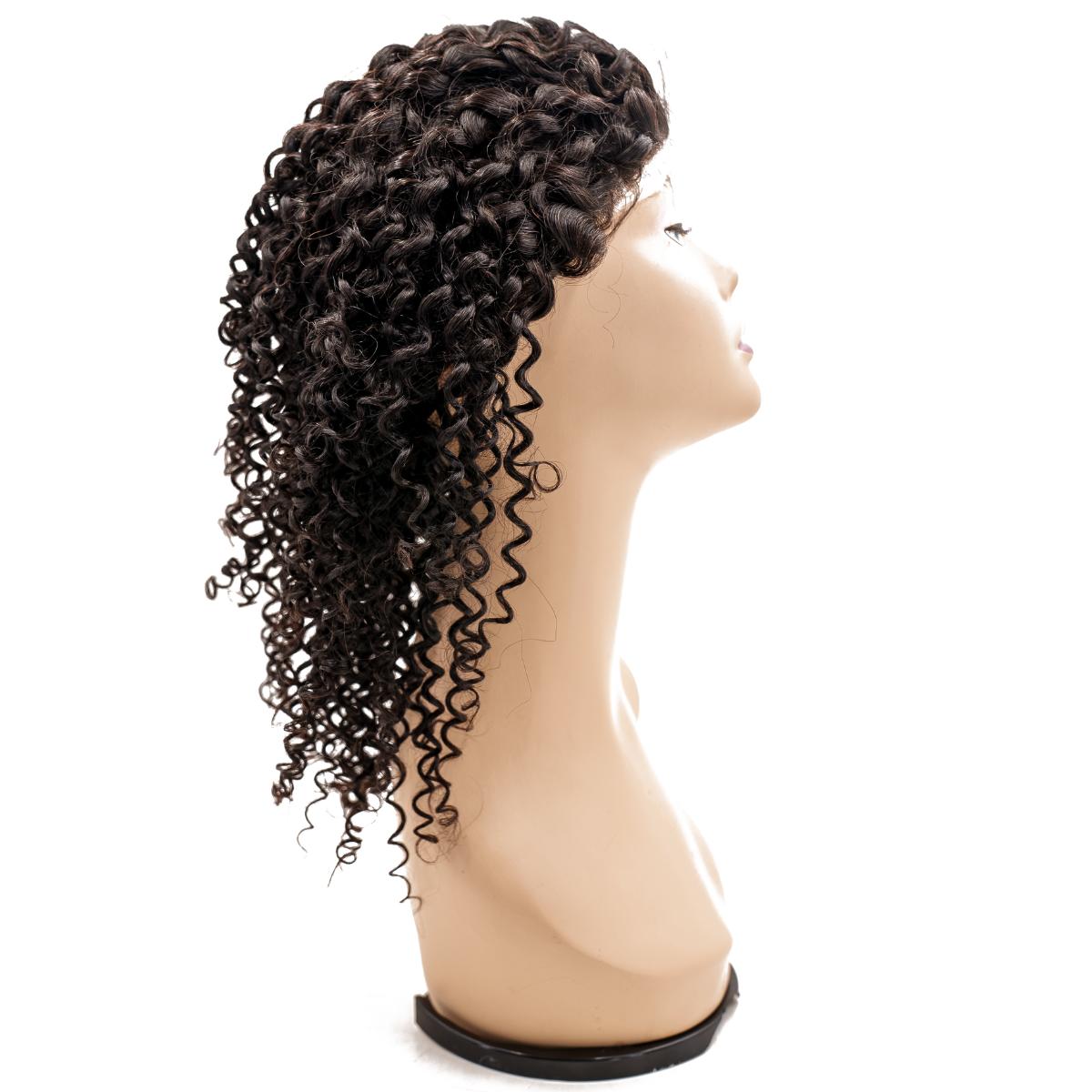 Curly Skin Polyurethane Medial Wig