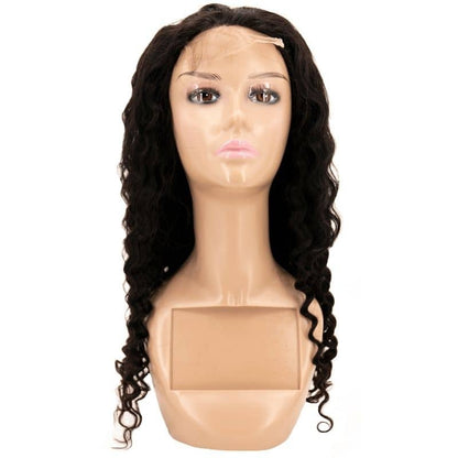 Deep wave closure wig on mannequin