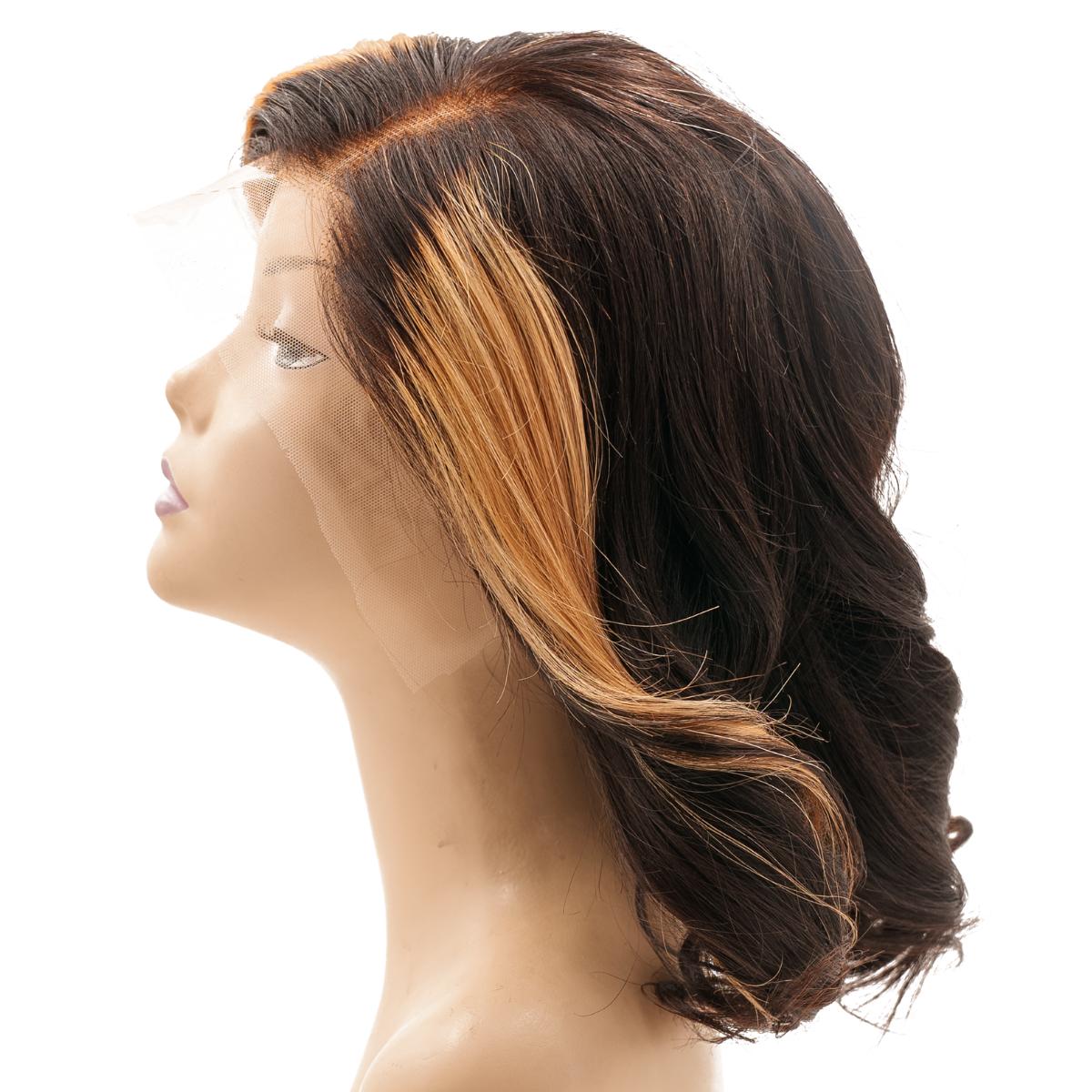 Honeycomb 13x4 Transparent Lace Front 100% Human Hair Bob Wig - Private Label