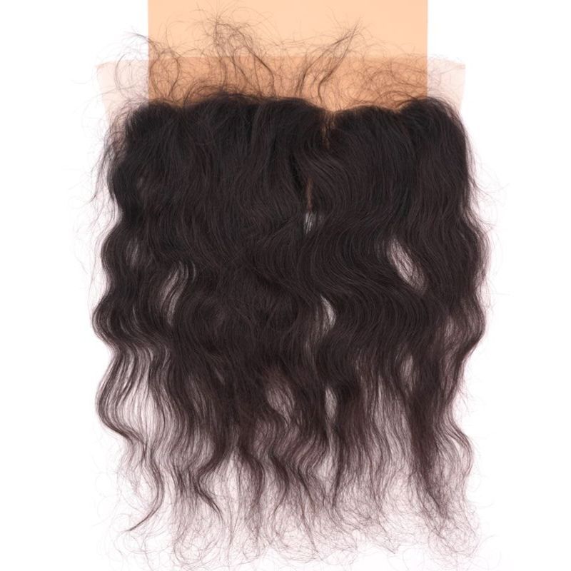 Indian Curly Frontal on nude background