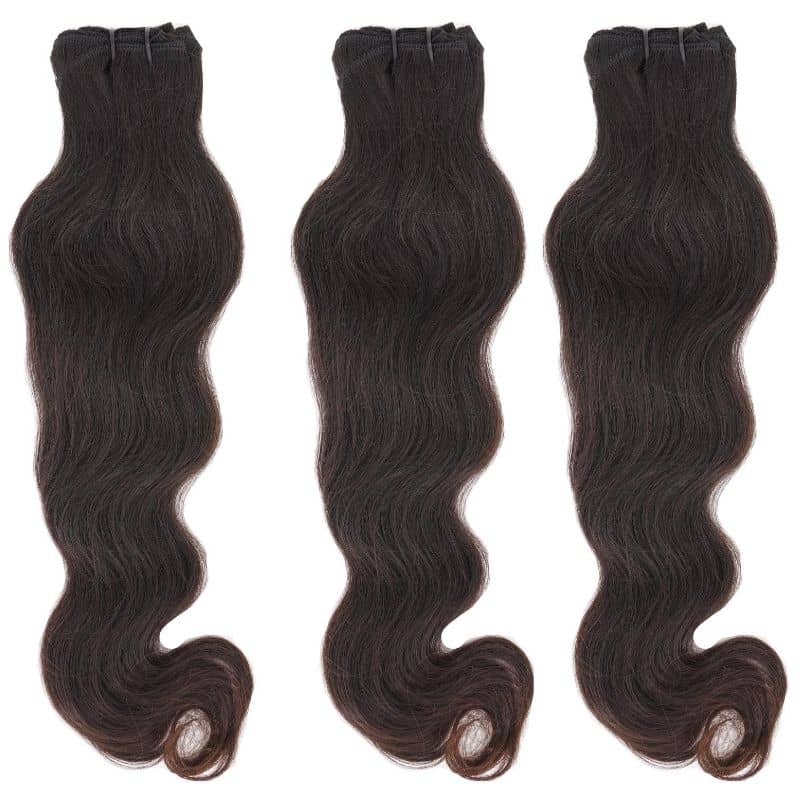 Raw Indian Wavy 100% Human Hair Bundle Deals - Private Label
