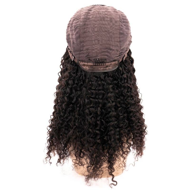 Kinky Curly 4x4 Transparent Lace 100% Human Hair Closure Wig - Private Label