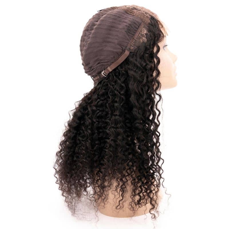 Kinky Curly 4x4 Transparent Lace 100% Human Hair Closure Wig - Private Label