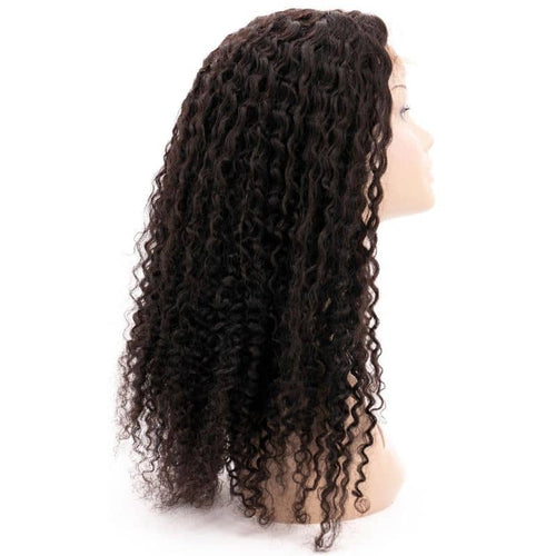 Kinky Curly 4x4 Transparent Lace 100% Human Hair Closure Wig - Private Label