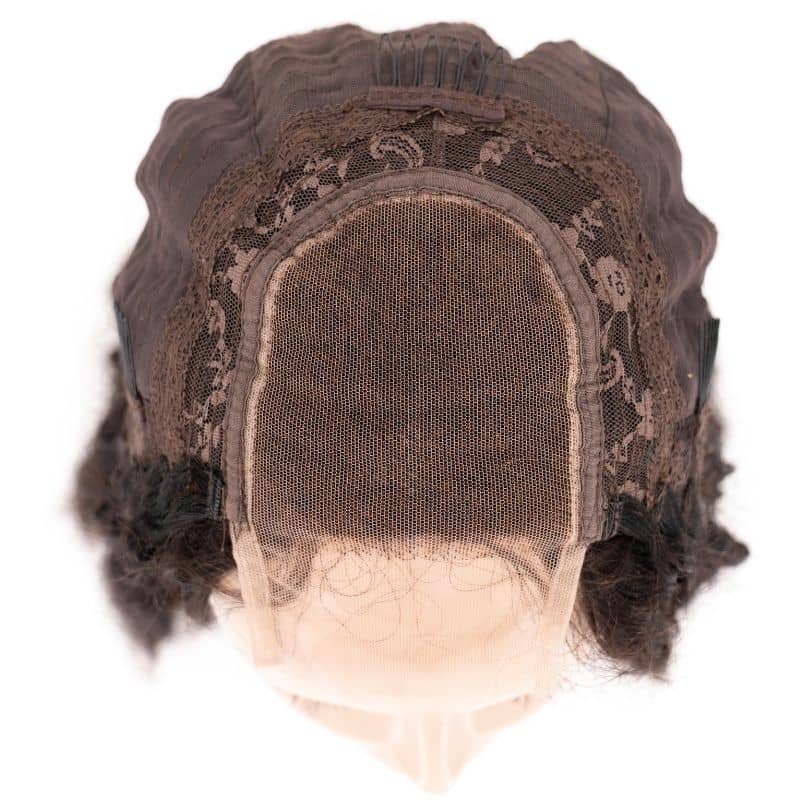 Kinky Curly 4x4 Transparent Lace 100% Human Hair Closure Wig - Private Label