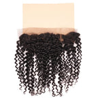 Kinky Curly 13x4 Transparent Lace Human Hair Frontal - Private Label