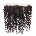 Kinky Curly 13x4 Transparent Lace Human Hair Frontal - Private Label