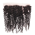 Kinky Curly 13x4 Transparent Lace Human Hair Frontal - Private Label