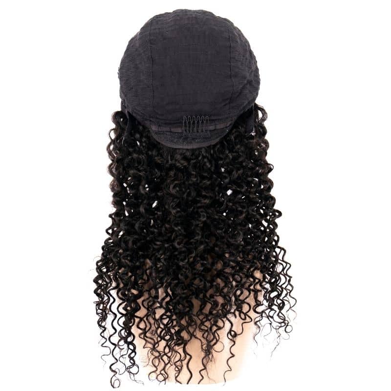 Inside cap of kinky curly u part wig 