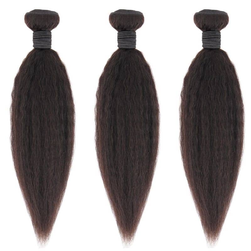 Kinky Straight 100% Human Hair Bundle Deals - Private Label