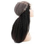 Kinky Straight 4x4 Transparent Lace 100% Human Hair Closure Wig - Private Label