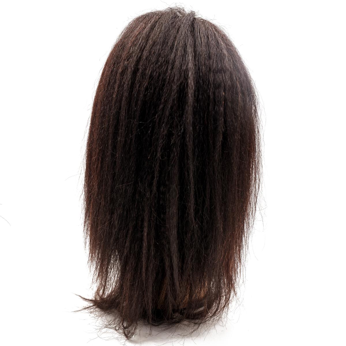 Kinky Straight mono lace front pu medical wig