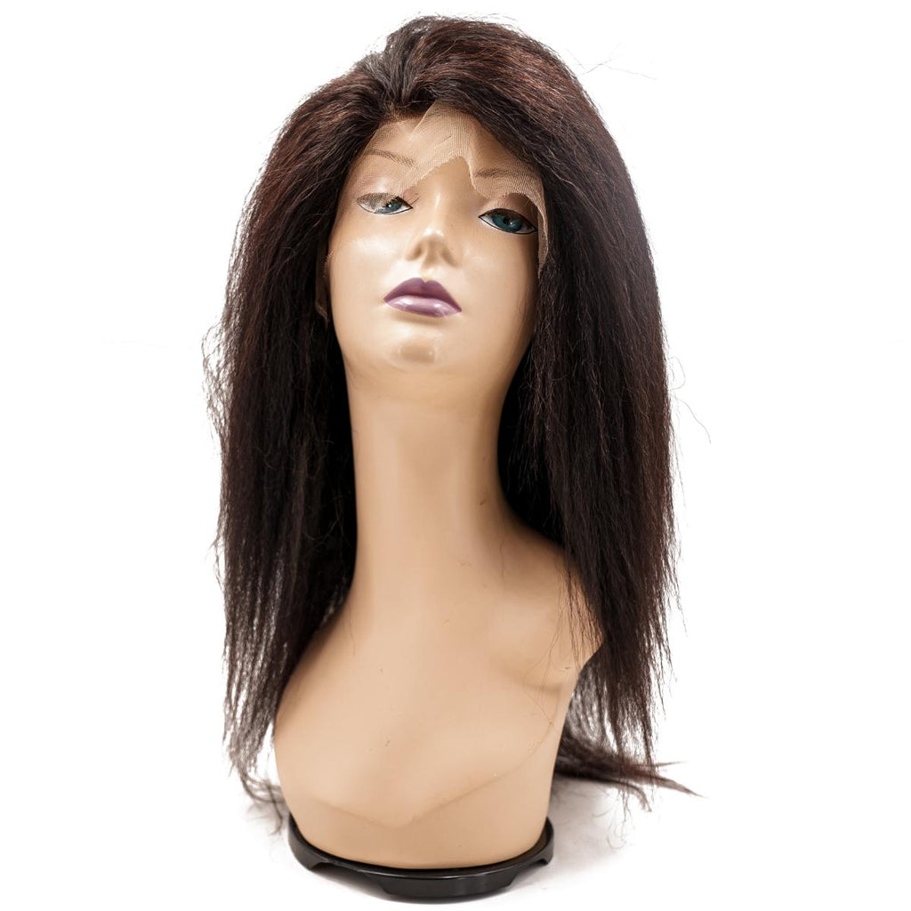 Kinky Straight Mono Lace Front PU Medical Wig SALE - Private Label