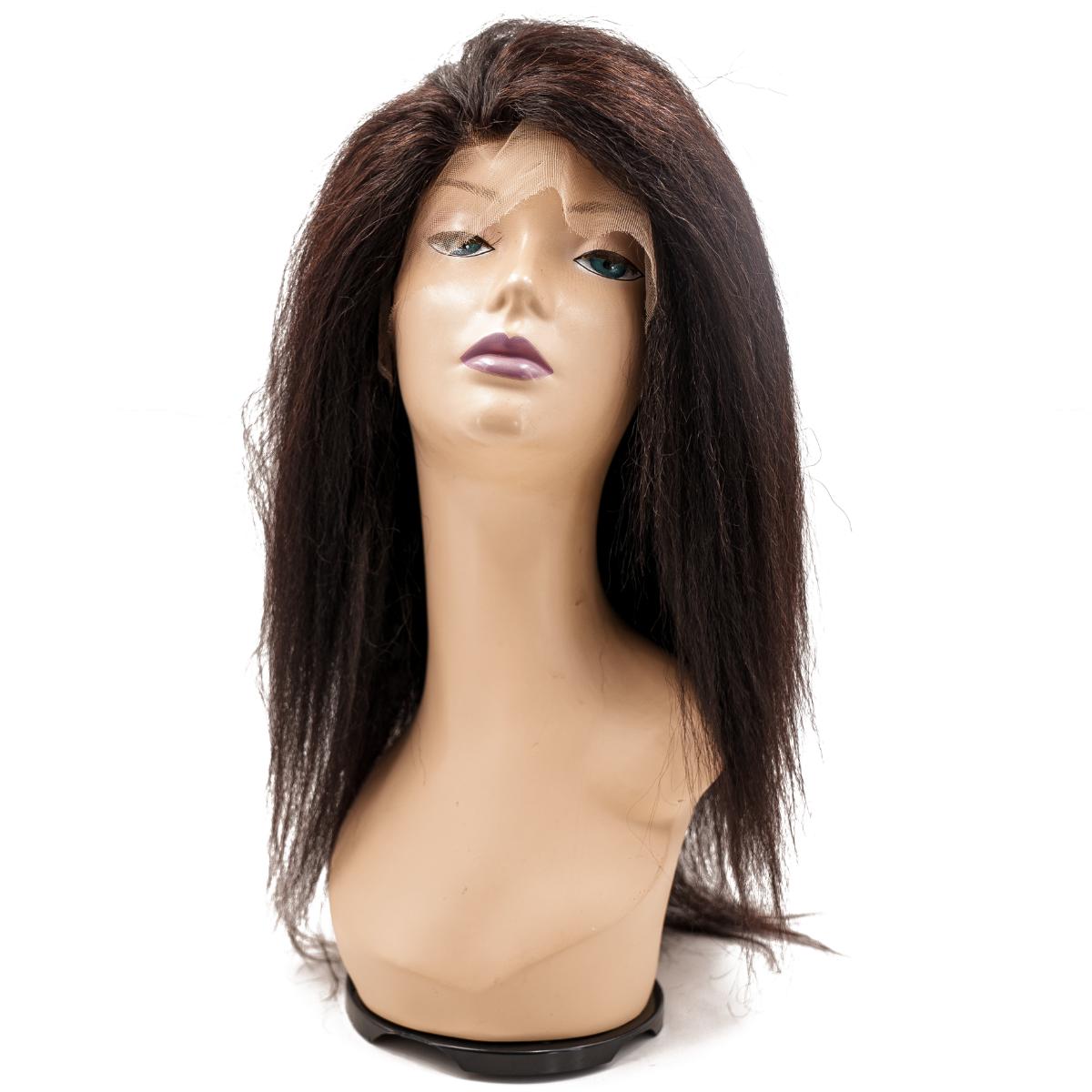 Kinky Straight Mono Lace Front PU Medical Wig SALE - Private Label
