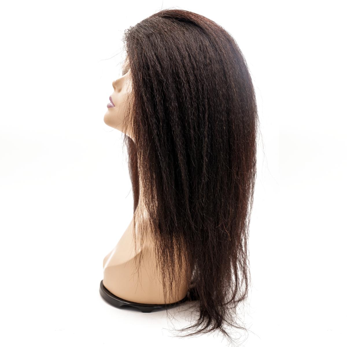 Kinky Straight Mono Lace Front PU Medical Wig SALE - Private Label