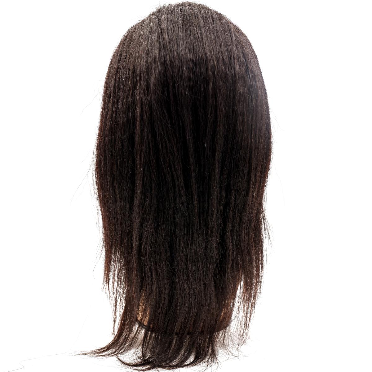 Kinky Straight Polyurethane Base Medical Wig